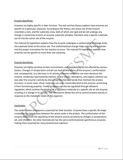 Biology A-Level Notes & Model essays