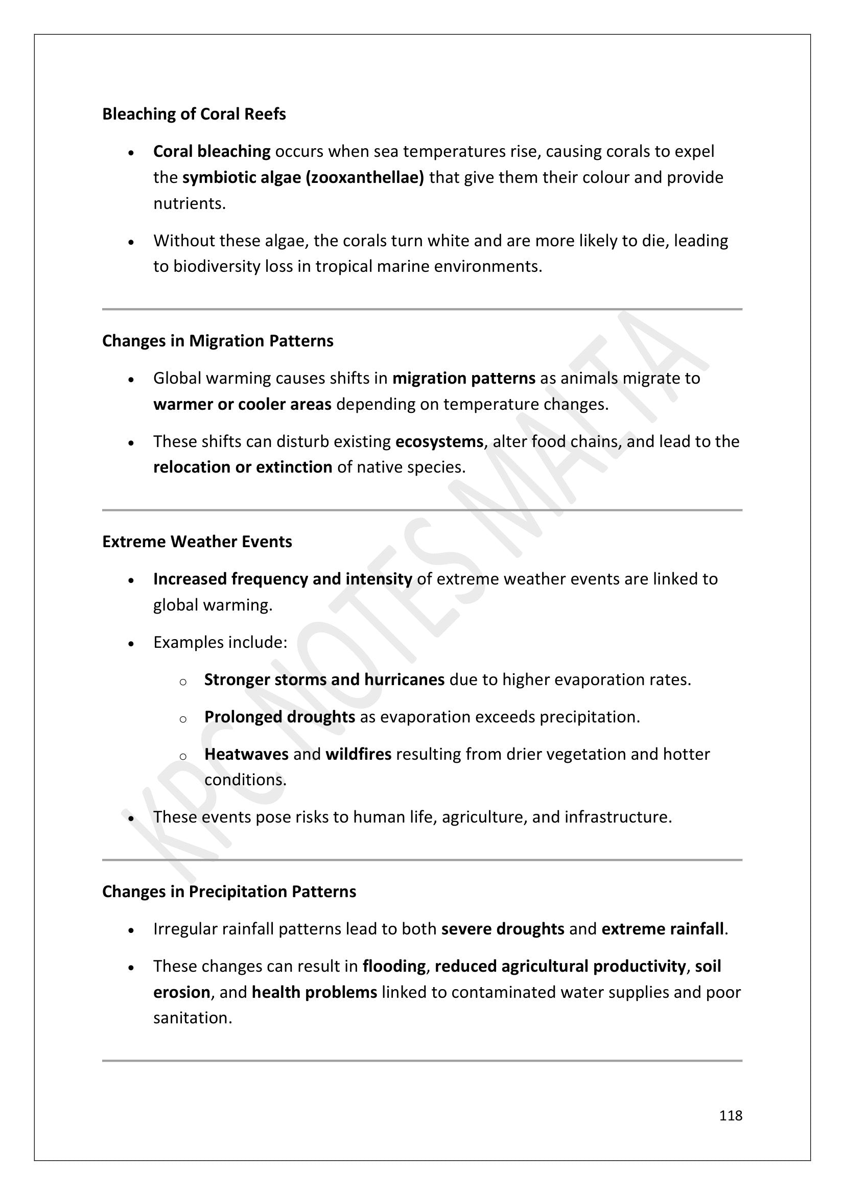 Climate Change: the effects of global warming (page 118)