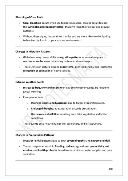 Climate Change: the effects of global warming (page 118)