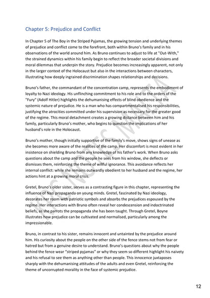 Chapter Summaries: Chapter 5, prejudice and conflict (page 12)