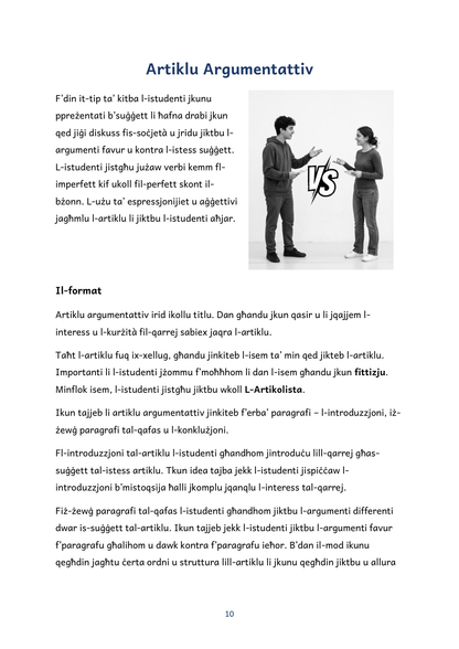 Year 9 | Il-Malti - Noti, Taħriġ u Tweġibiet