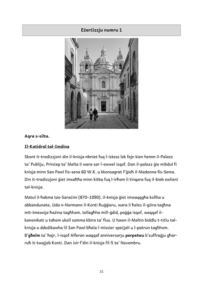 Year 9 | Il-Malti - Noti, Taħriġ u Tweġibiet
