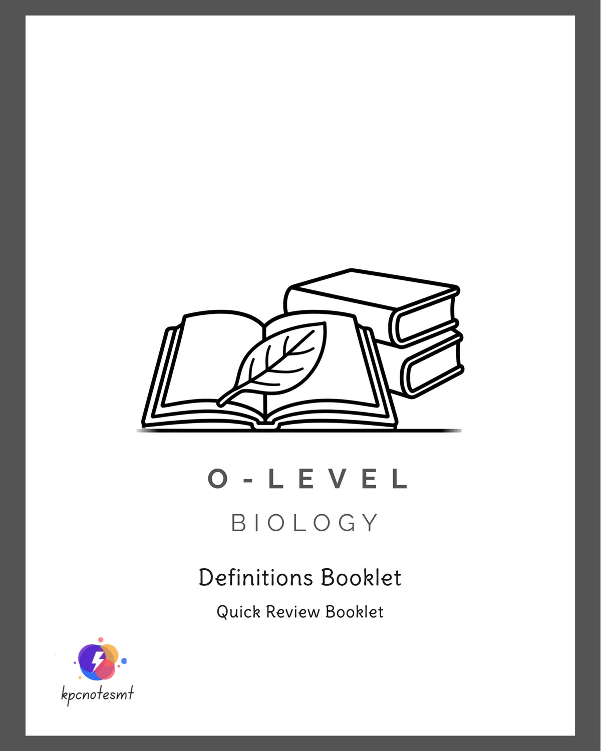 O-Level Biology Quick Review Booklet by KPC Notes Malta