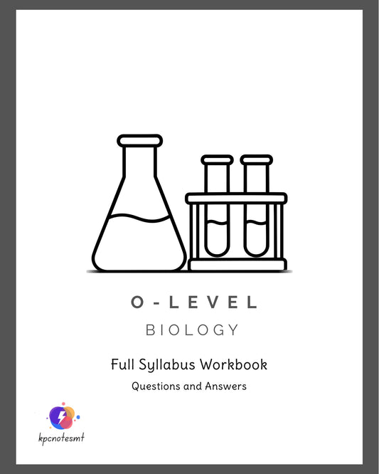 O-Level Biology Workbook with model answers by KPC Notes Malta