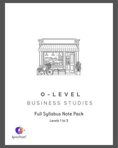 ⭐ O-Level Business Studies | Full Syllabus Note Pack