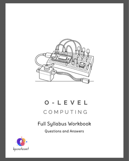 O-Level Computing Workbook with model answers by KPC Notes Malta