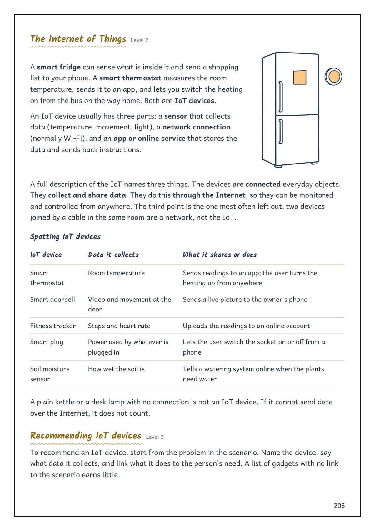 Note Pack: the Internet of Things, with everyday smart devices (page 206)