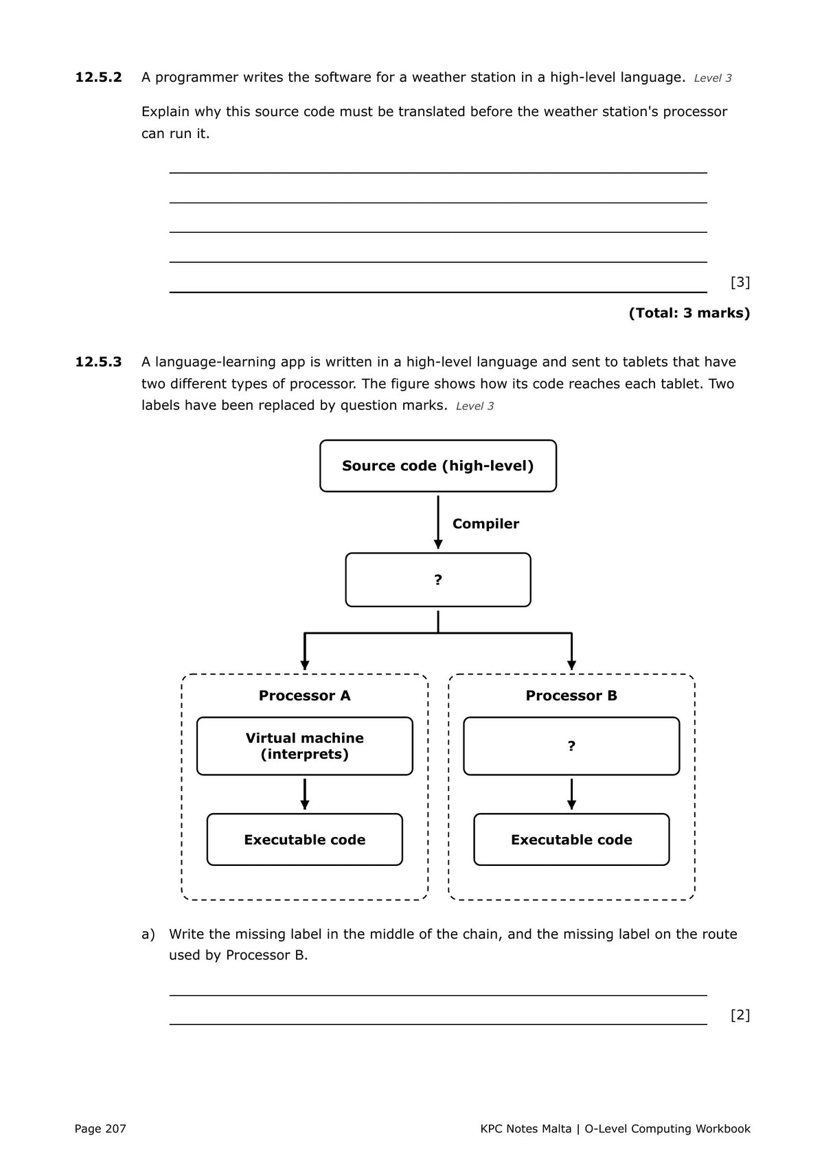Workbook: translators and byte code from a diagram (page 207)
