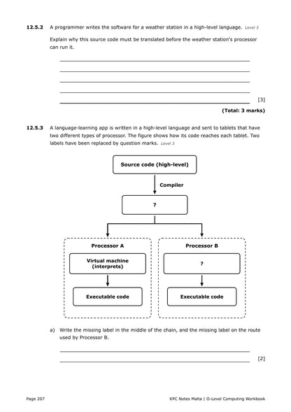 Workbook: translators and byte code from a diagram (page 207)