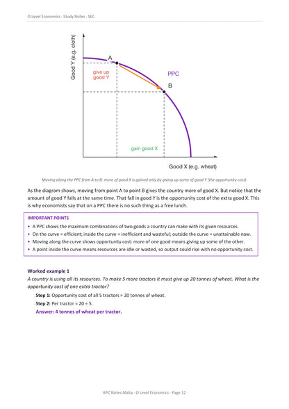 Microeconomics: the production possibility curve and opportunity cost (page 12)