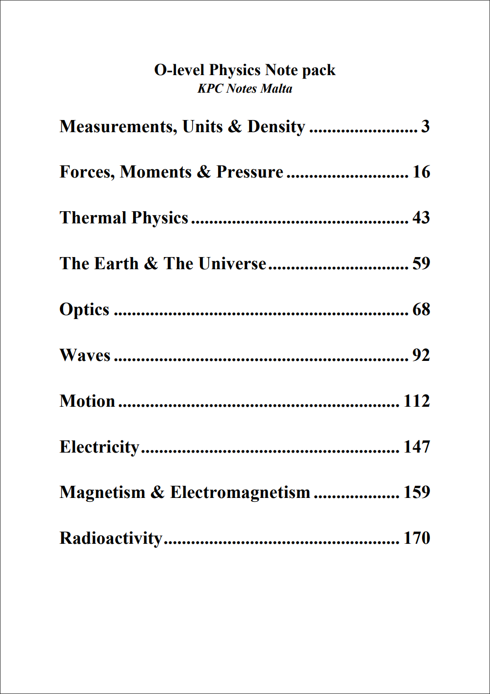 O-level Physics Model answers Workbook │ 𝗨𝗽𝗱𝗮𝘁𝗲𝗱