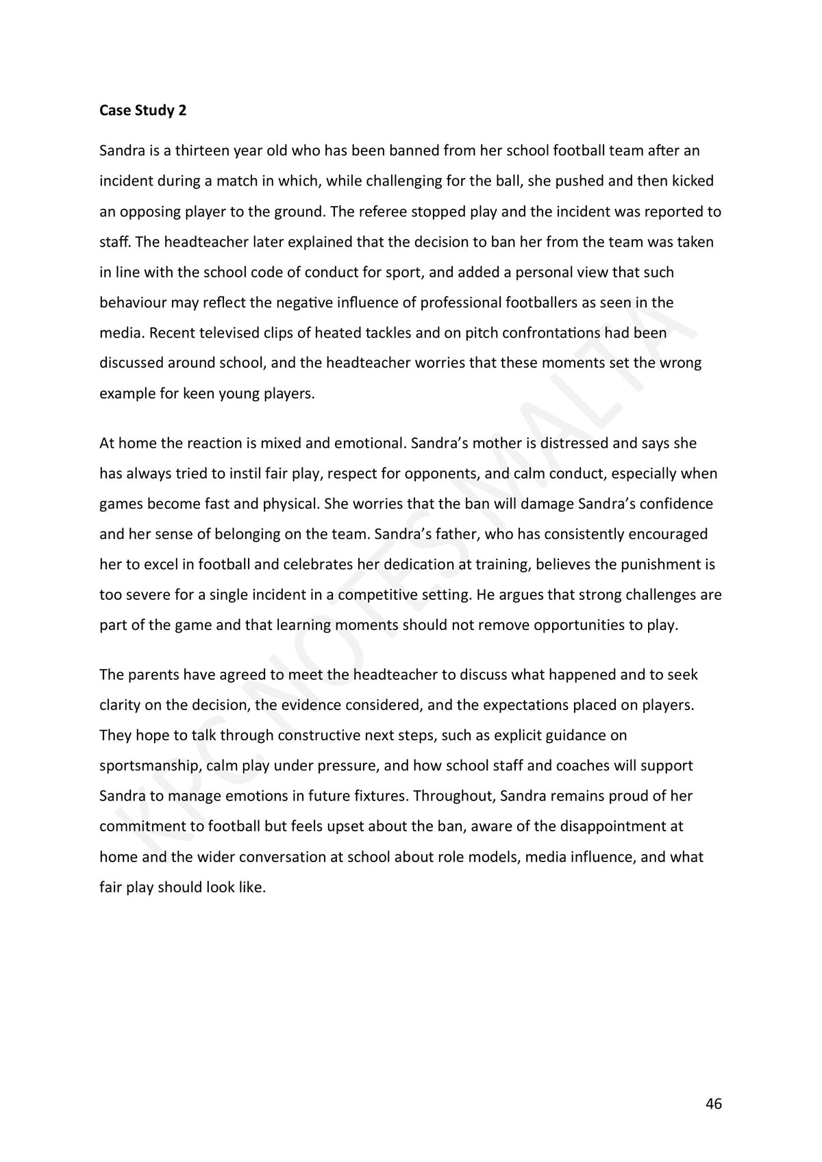 Section B: Case Study 2 (page 46)