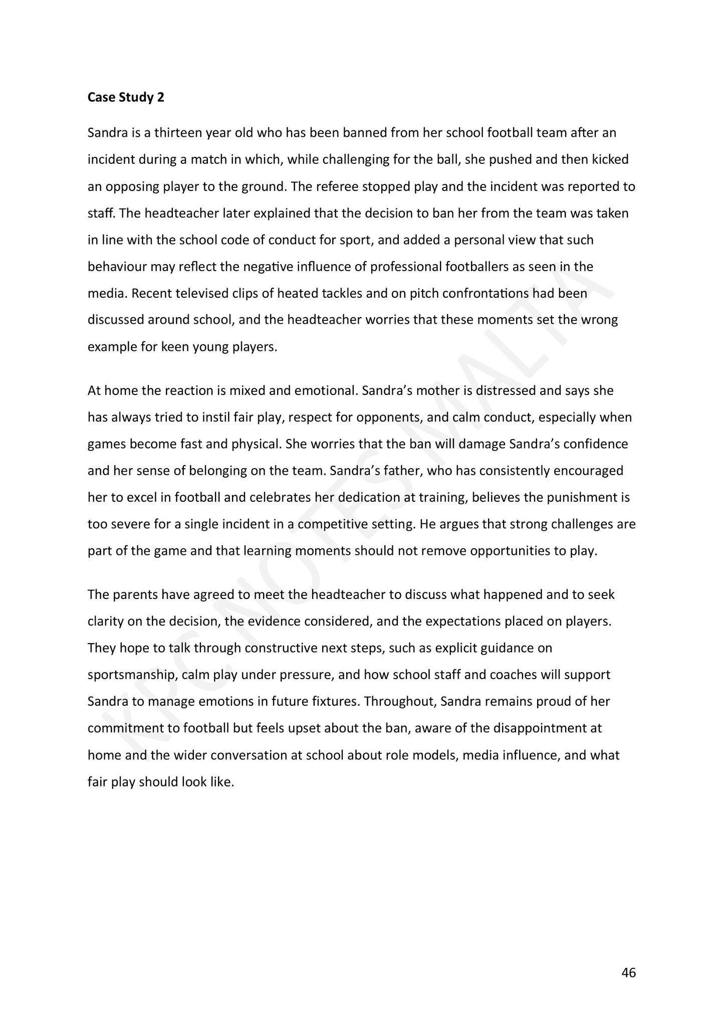 Section B: Case Study 2 (page 46)