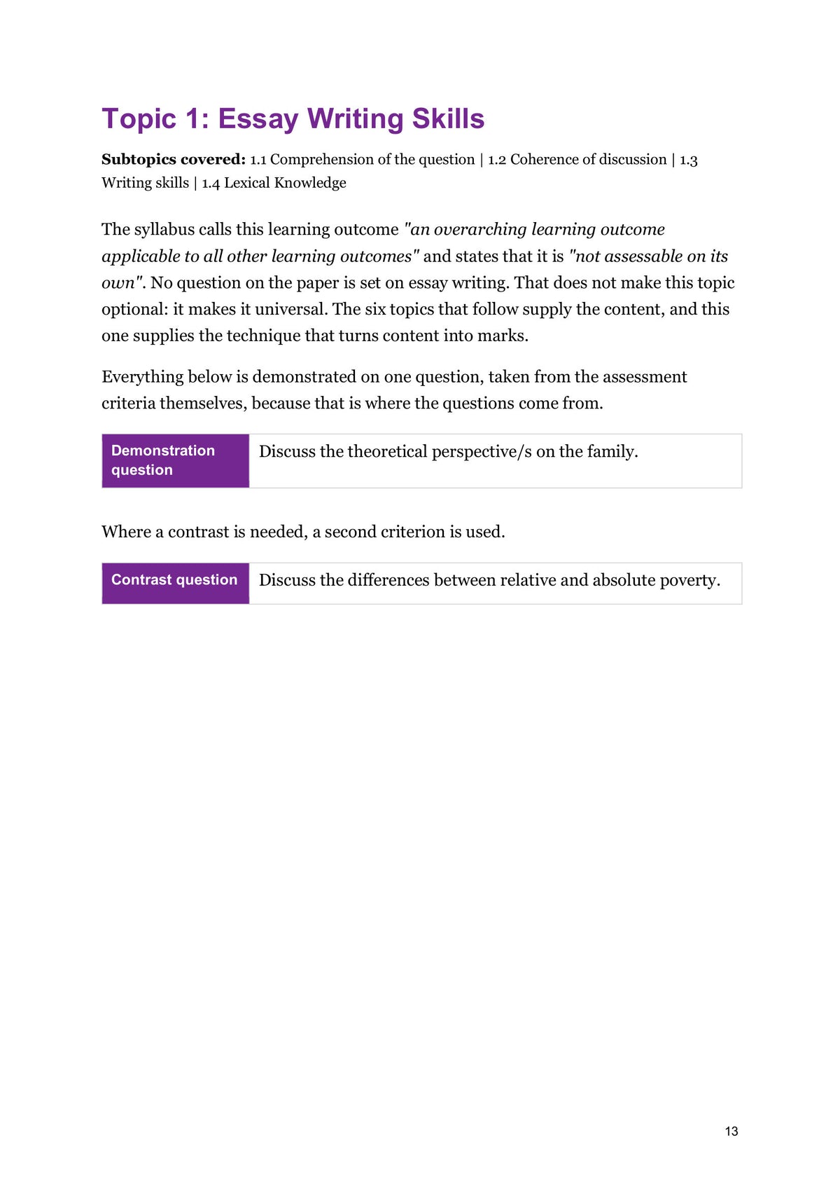 Essay Writing Skills: the technique topic, taught on real exam criteria (page 13)