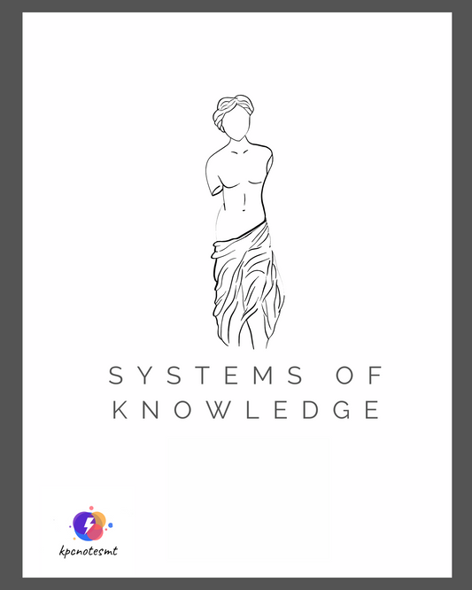 Systems of Knowledge Notes & Model Essays