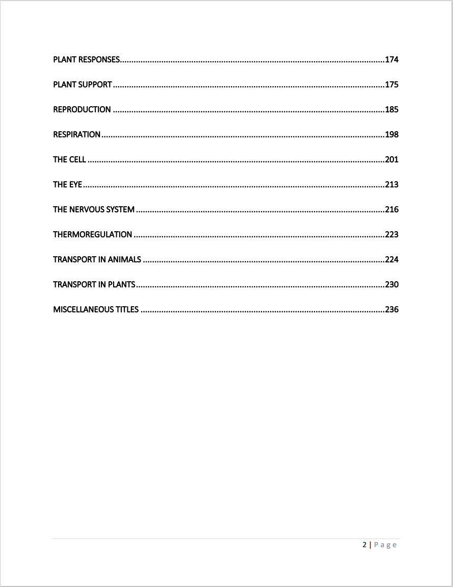 Biology A-Level Notes & Model essays