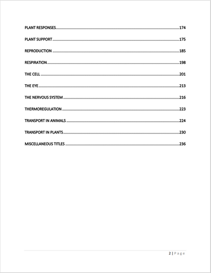 Biology A-Level Notes & Model essays