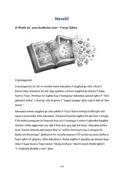 Hemm Art fil-Folja: analiżi tan-novella ta' Trevor Żahra (paġna 118)