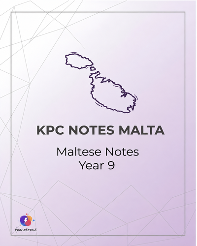 Year 9 | Il-Malti - Noti, Taħriġ u Tweġibiet