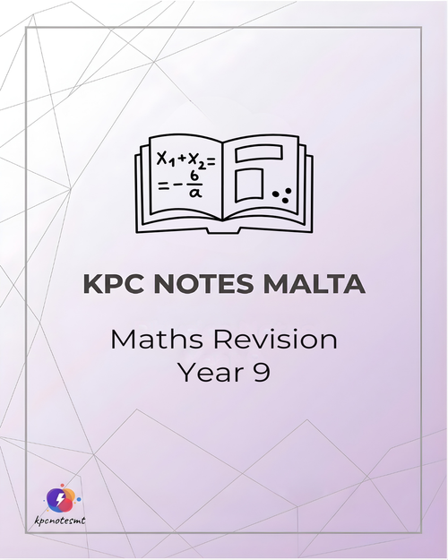 Year 9 Maths Notes and Workbook Bundle cover