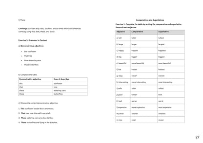 Answers: worked answers from the separate answer booklet (page 27)