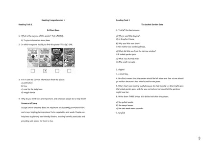 Answers: worked answers from the separate answer booklet (page 3)