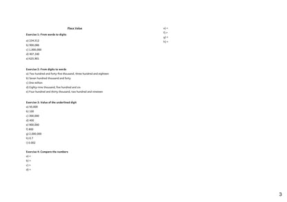 Answers: worked answers from the separate answer booklet (page 3)
