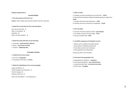 Answers: worked answers from the separate answer booklet (page 3)