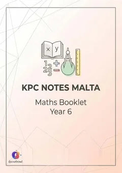 KPC Year 6 Maths pack cover