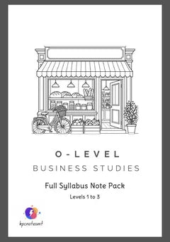 KPC O-Level Business Studies pack cover