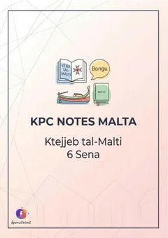 KPC Year 6 Ktejjeb tal-Malti pack cover